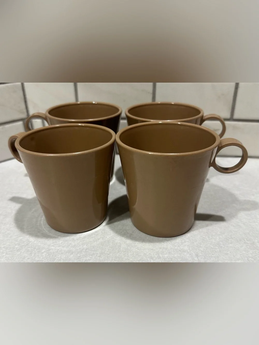 Shamrock Neatway Vintage tan 8oz cups - 4 pcs set